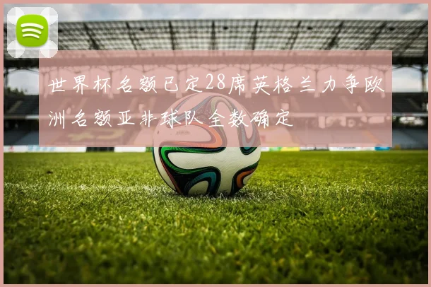 世界杯名额已定28席英格兰力争欧洲名额亚非球队全数确定